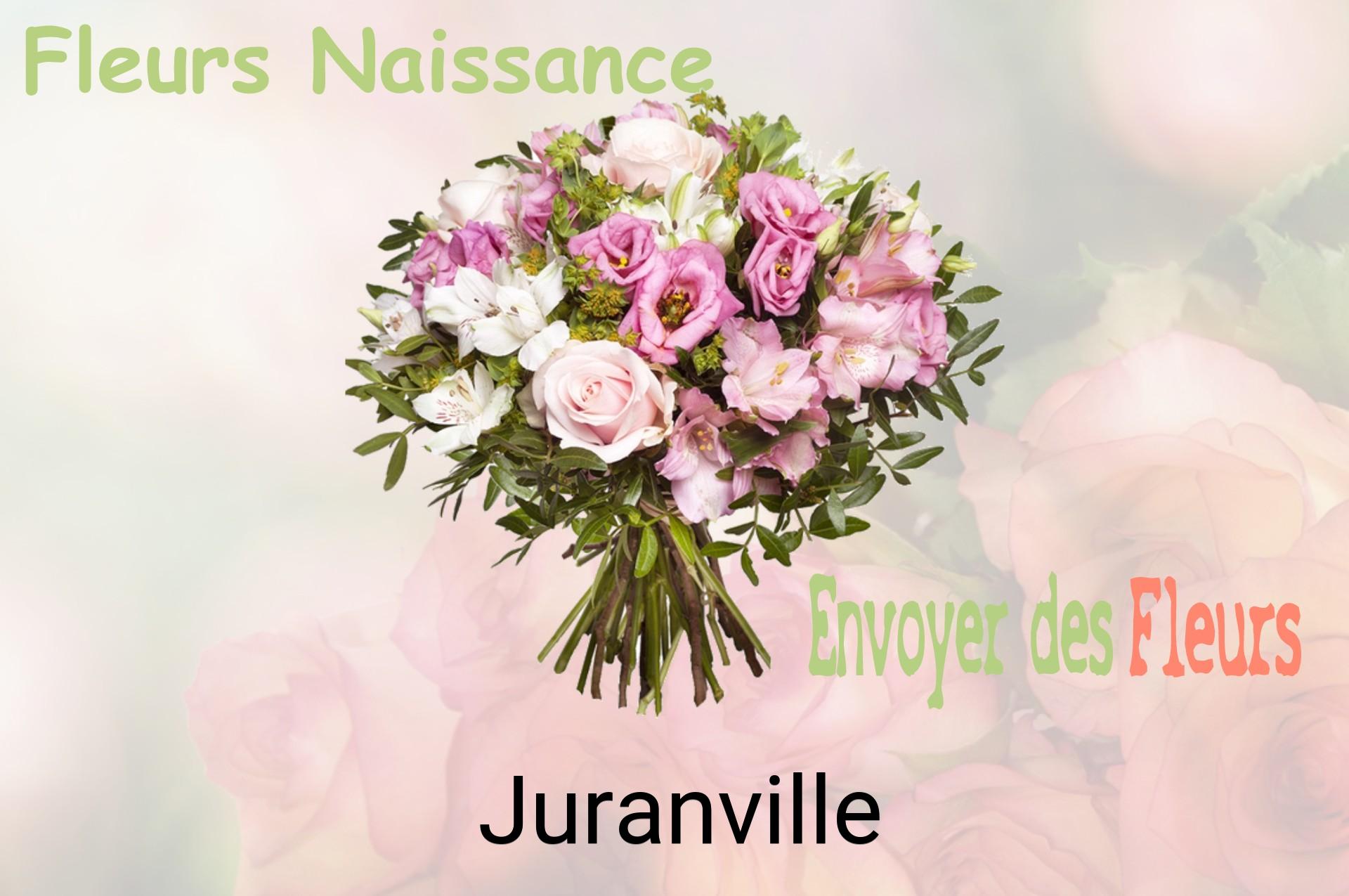 Bouquet de fleurs de naissance livré à Juranville